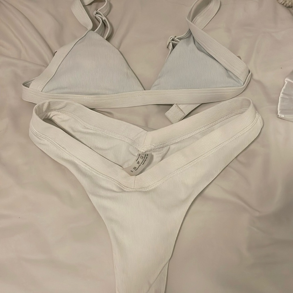 SHEIN White thong bikini